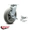 Service Caster 8 Inch Thermoplastic Rubber Caster with Roller Bearing and Brake/Swivel Lock SCC SCC-30CS820-TPRRD-TLB-BSL - alternate 3